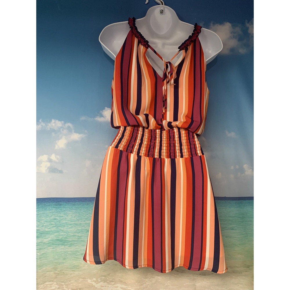 Miami Women Striped  Cocktail‎ Dress XXS